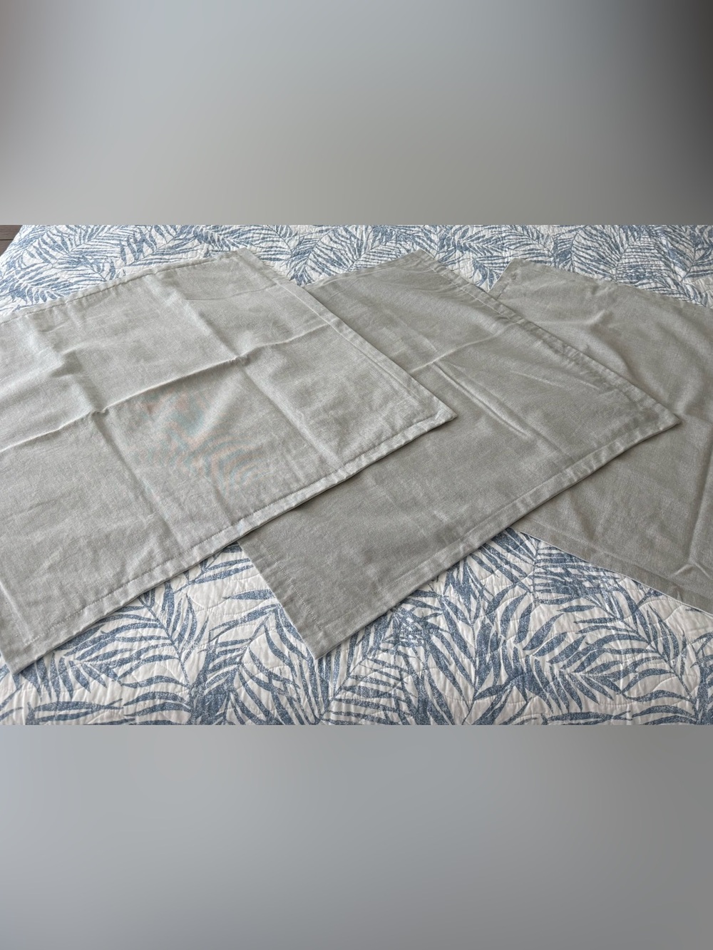 Niche Designer Neutral Linen Pillow Covers/Shams - Set of 3